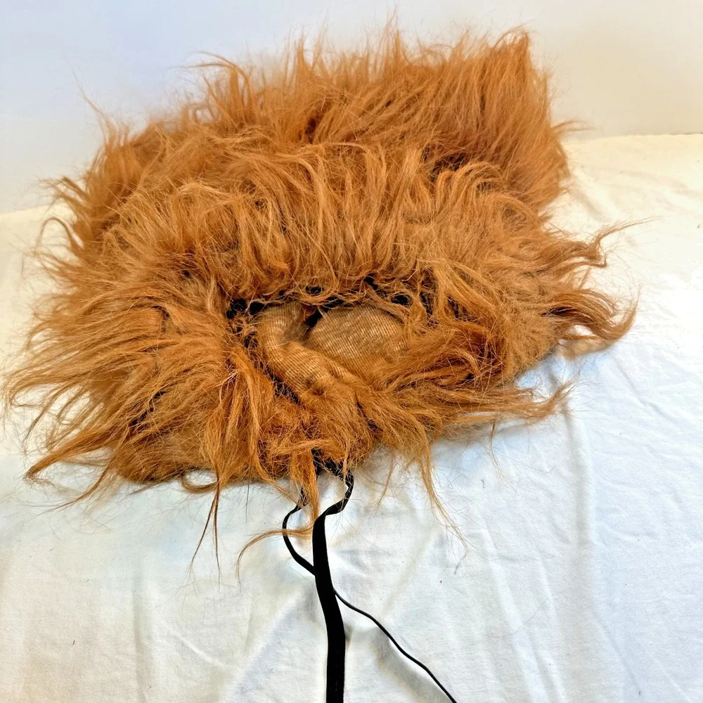 Dog Lion Mane Wig Halloween Pet Costume Funny Headwear for Medium Large Dogs